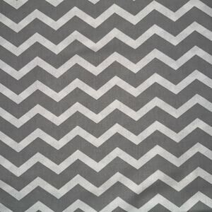 Gray and White Chevron Print by Keepsake Calico - 1/2 Yard - Quilt Cotton